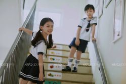 -海岸风光儿童摄影