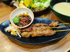 羊肉沙爹串燒-班兰叶印尼美食