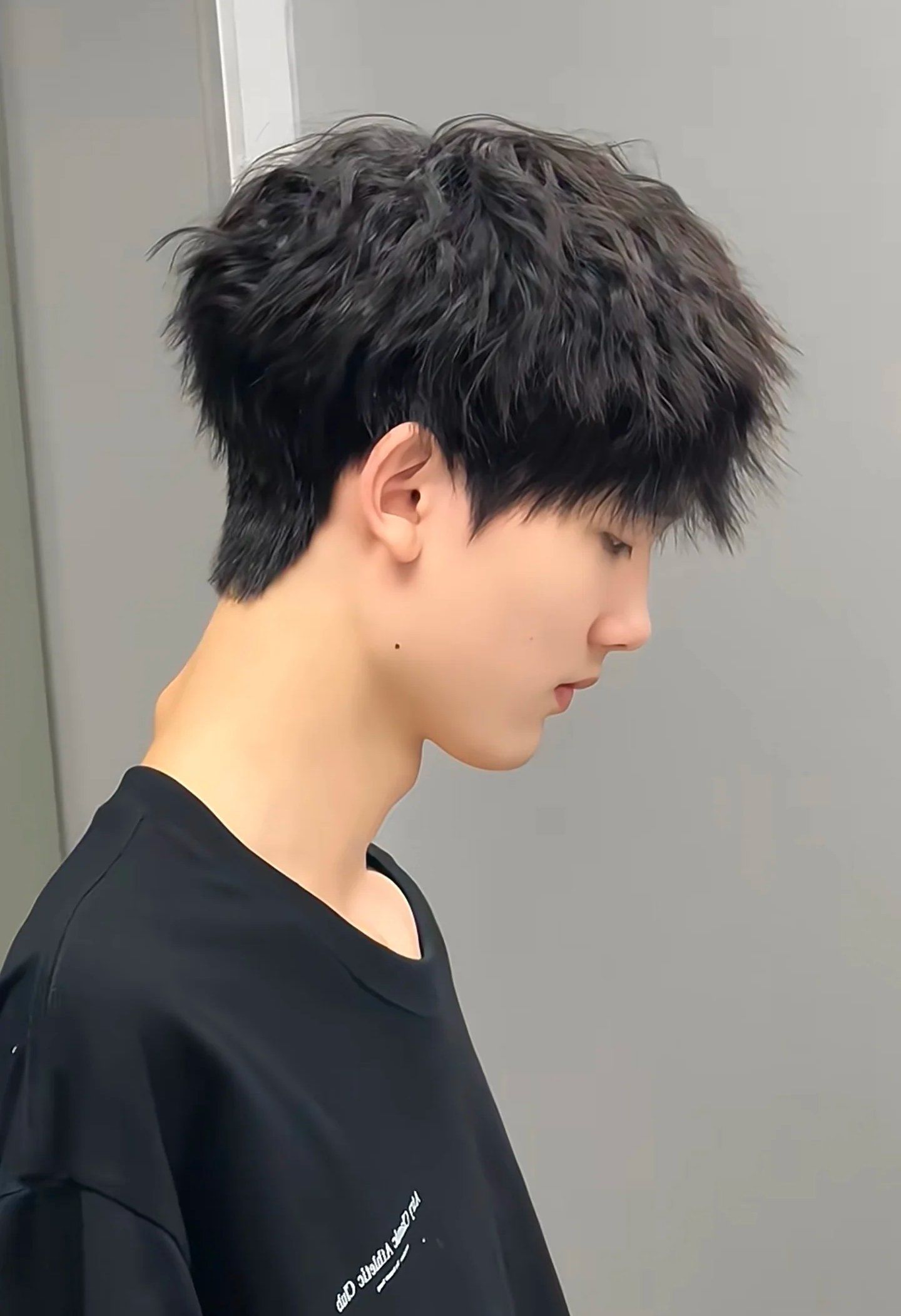 男士束状纹理烫