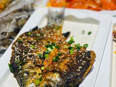烤鲫鱼-庞家烧烤客栈(炮台山店)