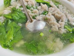 豌豆尖滑肉汤-洪霞餐馆