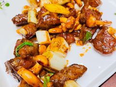 山菌葱爆雪花牛肉-尚一汤·粤菜海鲜(环球港店)