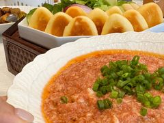 大连虾酱配时蔬-品海楼·大连海胆锅贴馆(东港店)