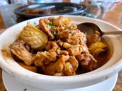 鲍鱼烧鸡-蜈支洲岛珊瑚酒店临海阁中餐厅