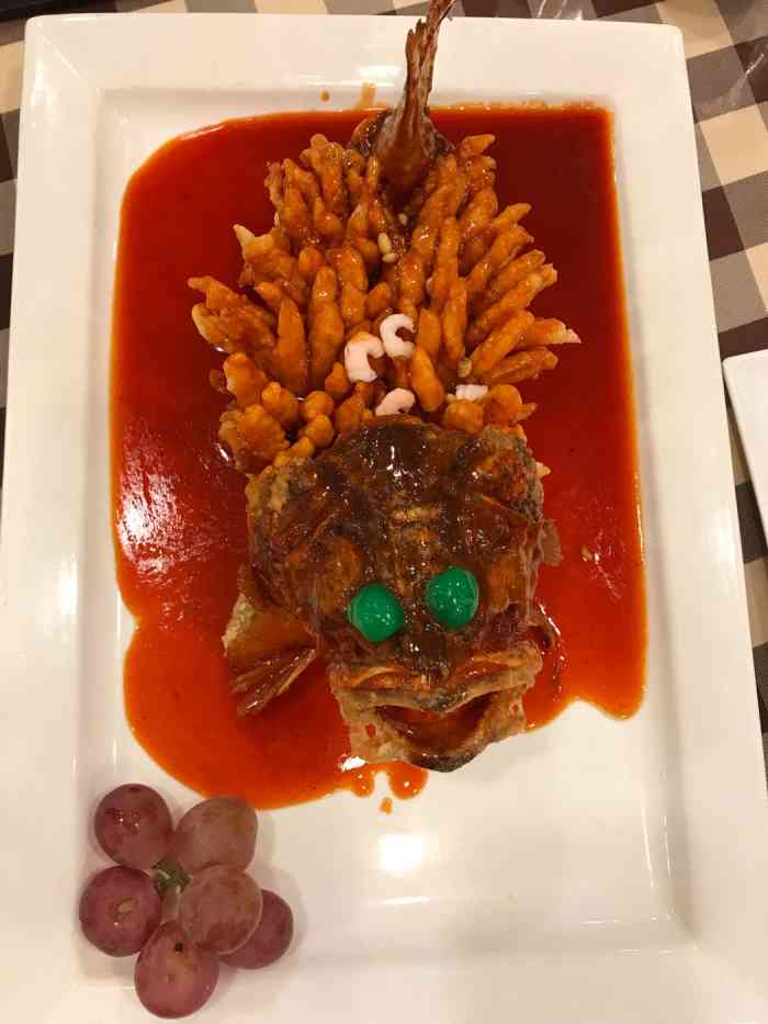 松鹤楼(双井店)-"招牌菜松鼠桂鱼,鱼不新鲜问服务员鱼是否活.