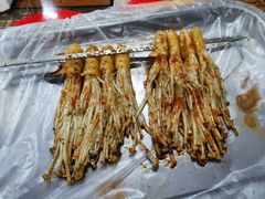 烤金针菇-布尔津河堤夜市