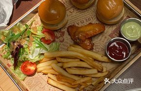 Steak Burger and Fries Combo