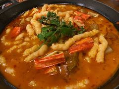 自制泡菜虾滑汤锅-付掌柜在成都·热炒砂锅集(金禾店)