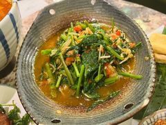 酸笋炒空心菜-浩海火燒雲傣家菜(静安芮欧店)