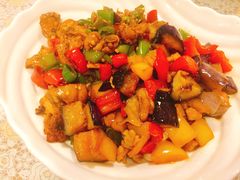 茄子肉丁小公鸡双拼拌面-文三里屯面馆(三里屯店)