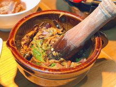 皮蛋青椒擂茄子-费大厨辣椒炒肉(皇庭广场店)