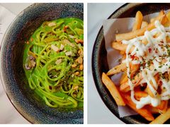 菠菜汁青酱意大利面-拾挚扒房(招商花园城店)