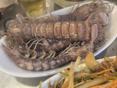 盐煮虾爬子-腾格勒烤羊腿