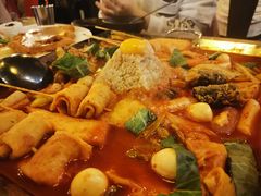 鱼饼火山炒年糕-包装马车·韩国料理·포장마차