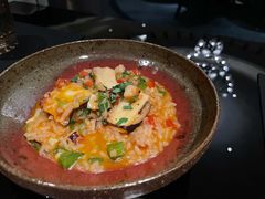 烤章鱼饭配彩椒香菜-上海苏宁宝丽嘉酒店·Cafe Bellagio西餐厅