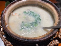 蚝仔大虾干贝粥-金穗园·砂锅粥.醉鸡煲火锅(长寿路店)