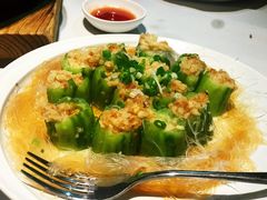 金银蒜香虾丝瓜-汤城小厨•粤菜•靓汤(苏州街店)