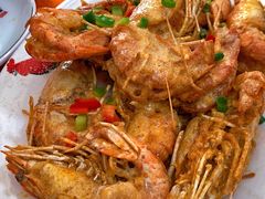 咸蛋黄罗氏虾-美美小海鲜