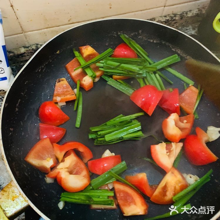 在北京的第一次尝试-彩椒炒鱿鱼