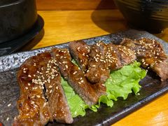 烤猪颈肉-百步拉面