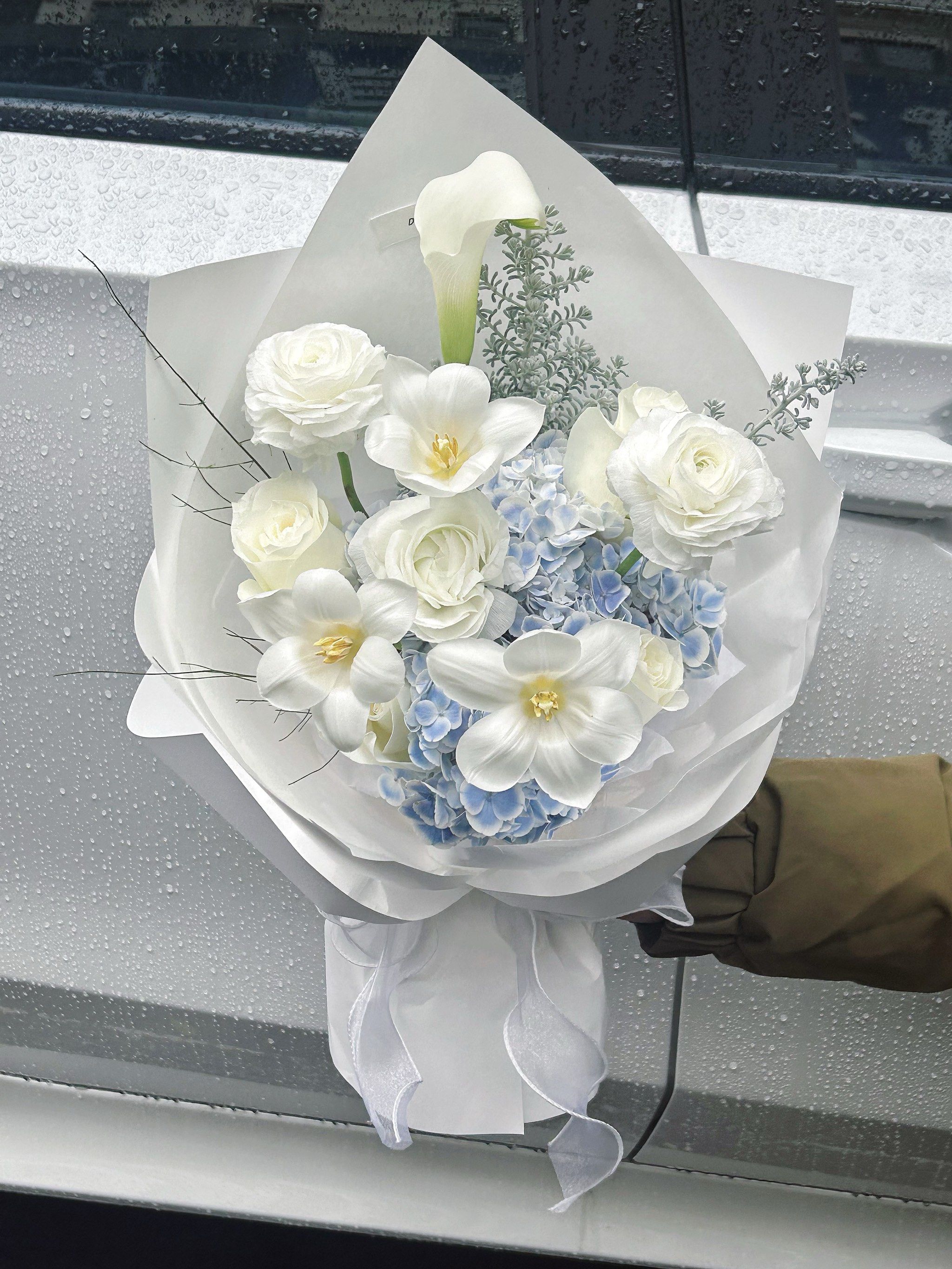 清新蓝调小花束✨