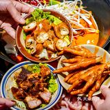 热闹的老小区重庆火锅、香爆整条gai‼️