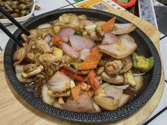 铁板猪肝粉肠-领鲜现切猪杂火锅(番禺桥南店)