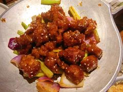 蒜香蜜汁排骨-绿茶餐厅(乐峰广场店)