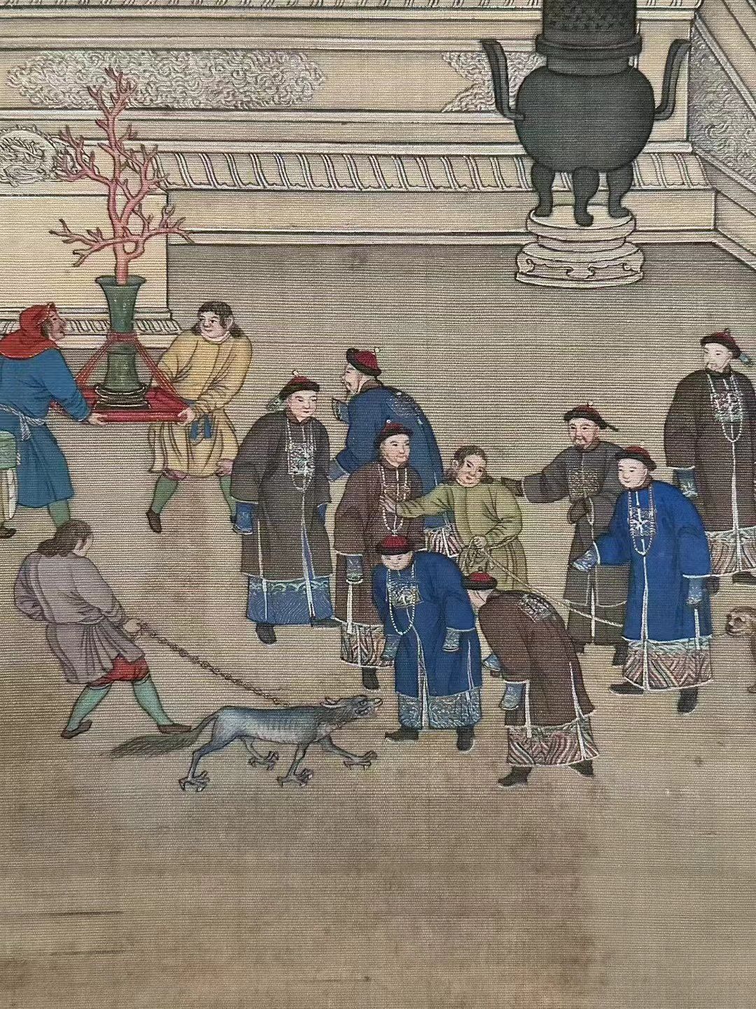 《万国来朝图》(局部,清乾隆)