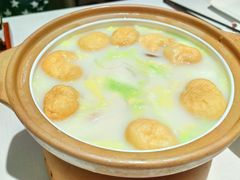 浓汤手打鱼腐娃娃菜-旺顺阁鱼头泡饼(小红门店)