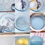 🌈网红甜品🍮迷雾蓝冰皮月亮蛋糕，超好吃