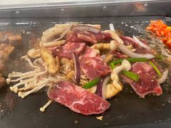 蘑菇烤牛肉-韩时烤肉(丰科万达广场店)