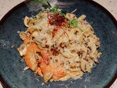 芝士蘑菇鲜虾意大利面-BE BRIGHT KITCHEN(正佳广场店)
