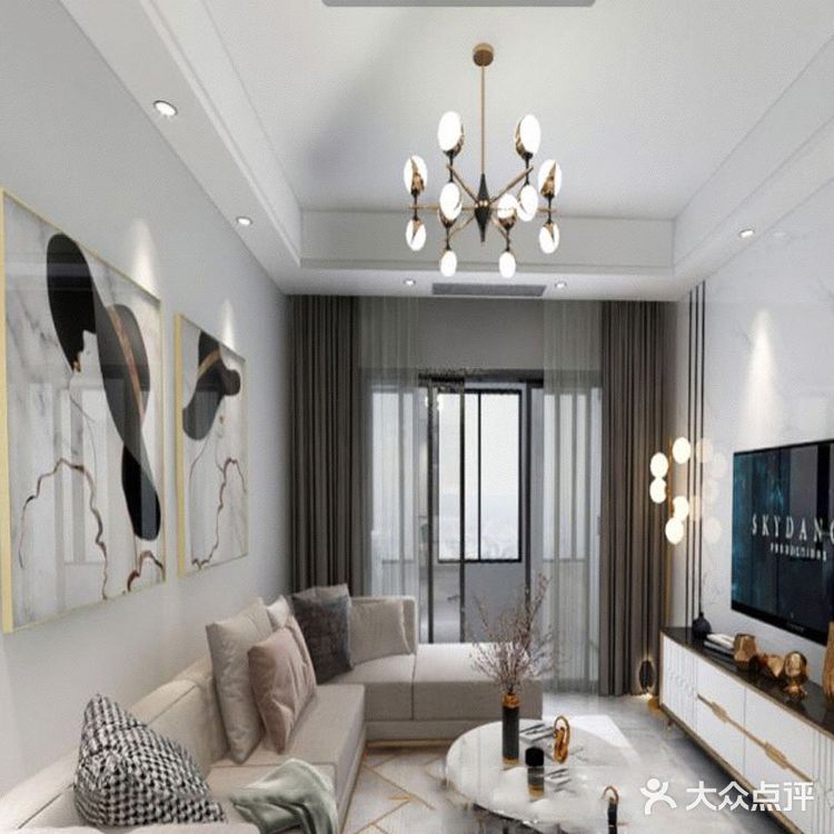 [化妆镜]95㎡明亮的现代简约风设计~