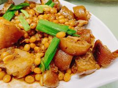 猪尾烧黄豆-旅宁大酒店