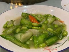 丝瓜炒青豆-江南大酒店(上肖墙店)