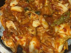 辣白菜五花肉拌饭-原始泥炉烤肉(总店)