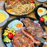 老板从台湾学来的台湾古早牛排，不是合成肉