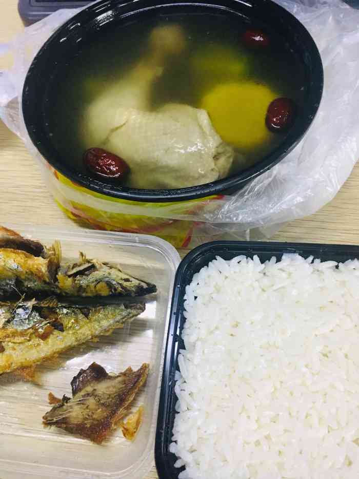 超级鸡汤饭(软件园店)-"叫的外卖,整体是还可以,送过来的时间.