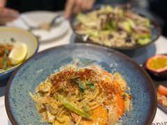芝士蘑菇鲜虾意大利面-BE BRIGHT KITCHEN(正佳广场店)