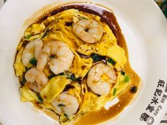 虾仁叉烧双拼滑蛋饭-旺记冰室(九龙中心大厦店)