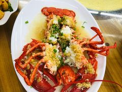 蒜蓉开边蒸龙虾-明记海鲜大排档(巽寮湾店)