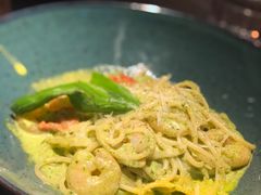 虾仁青酱意面-404干式熟成牛排馆•聚会餐厅