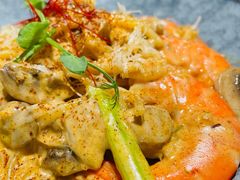 芝士蘑菇鲜虾意大利面-BE BRIGHT KITCHEN(正佳广场店)
