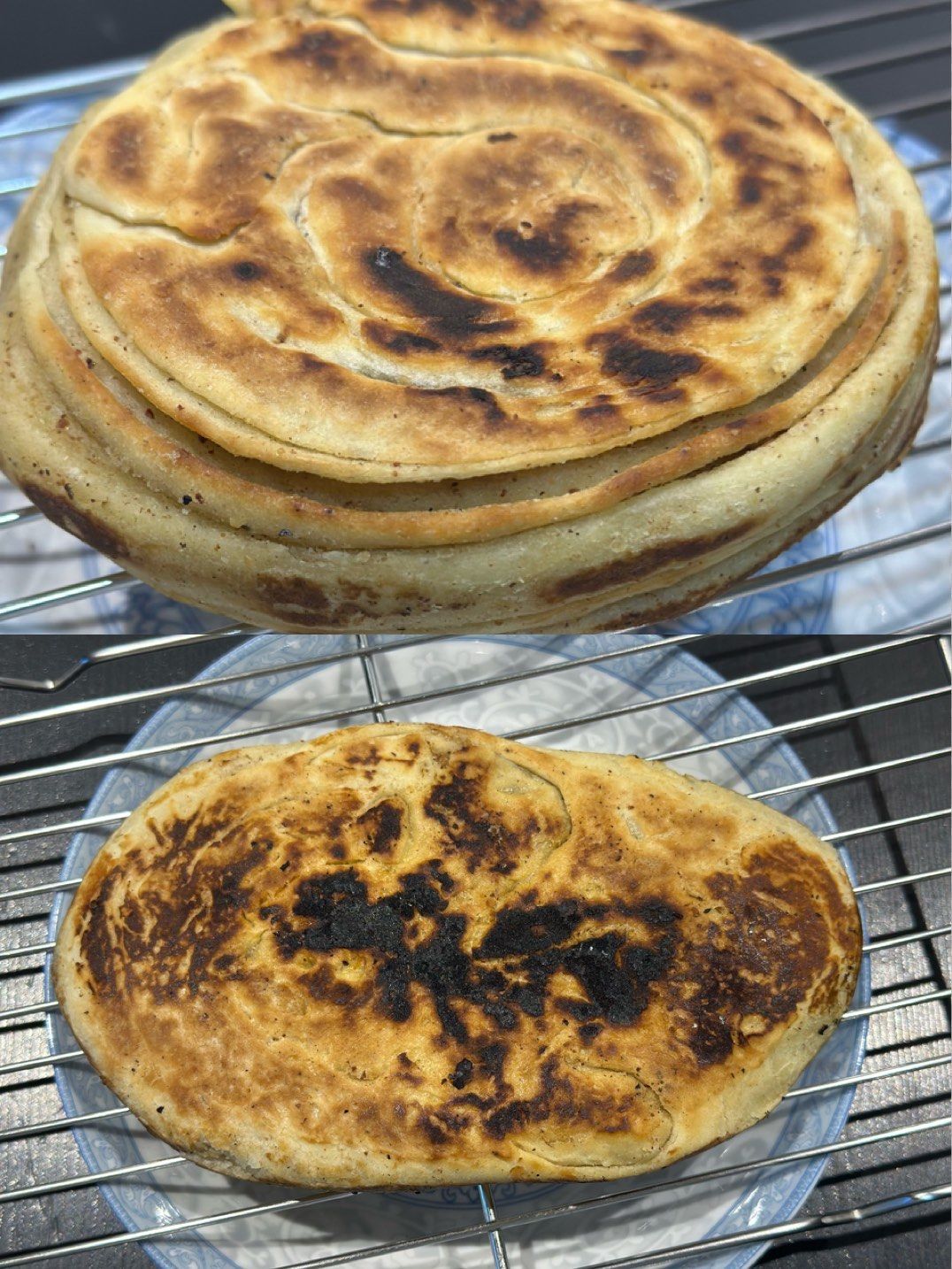 天津早点-旋转螺丝烧饼,老味烤饼🥞