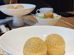松子海苔麻球-北京泰富酒店-柏景轩中餐厅
