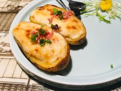 芝士火腿焗土豆-绿茶餐厅(深圳龙华天虹购物中心店)