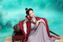 -后宫·古装汉服京剧儿童亲子全家福摄影