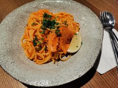 意式细面配烟熏三文鱼-Wagas沃歌斯(合生汇店)