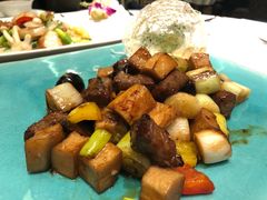 养生黑蒜牛柳粒-明阁 Ming Court(广州朗豪酒店)